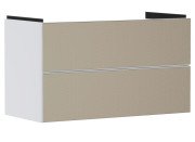 Тумба під раковину підвісна Hansgrohe Xevolos E 98х47,5 см матовий білий/бронза 54181390