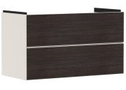 Тумба под раковину подвесная Hansgrohe Xevolos E 98х47,5 см песочно-бежевый матовый/темный дуб 54182730