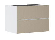 Тумба под раковину подвесная Hansgrohe Xevolos E 78х55,5 см матовый белый/узорчатая бронза 54187390