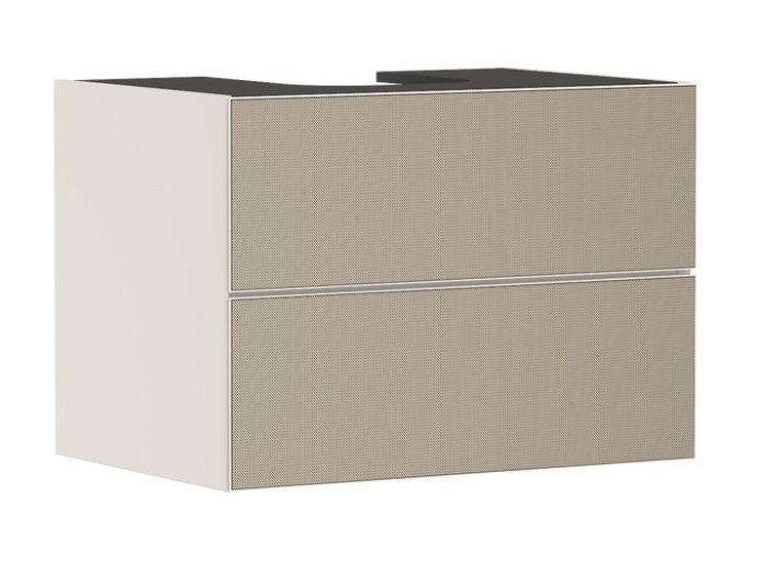 Тумба під раковину підвісна Hansgrohe Xevolos E 78х55,5 см пісочно-бежевий матовий/візерункова бронза 54188390