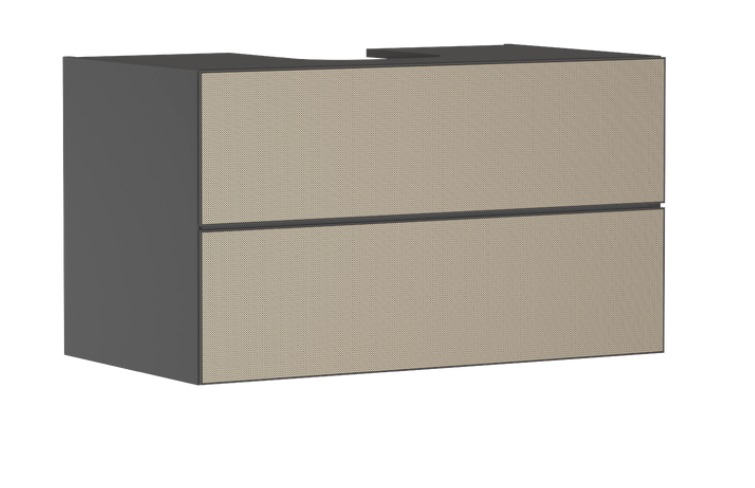 Тумба під раковину підвісна Hansgrohe Xevolos E 98х55,5 см сланцево-сірий матовий/візерункова бронза 54192390