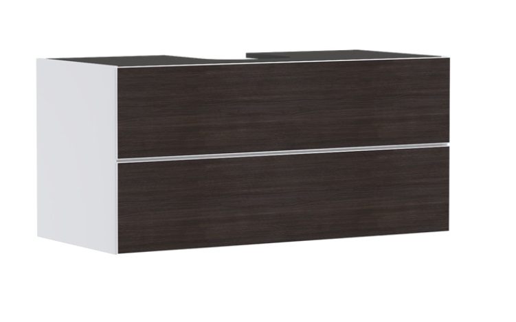 Тумба під раковину підвісна Hansgrohe Xevolos E 118х55,5 см матовий білий/темний дуб 54193730