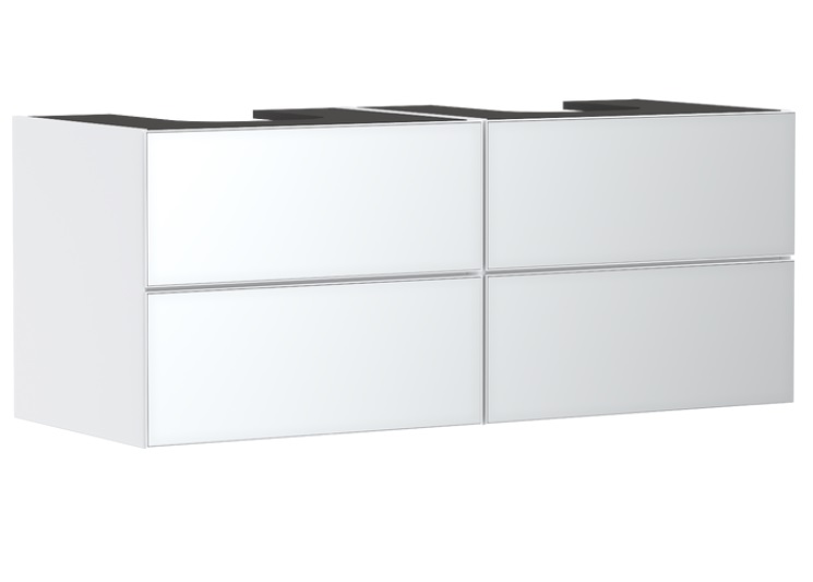 Тумба под раковину подвесная Hansgrohe Xevolos E 137х55,5 см матовый белый/белый 54196320