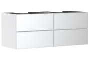 Тумба під раковину підвісна Hansgrohe Xevolos E 137х55, 5 см матовий білий/білий 54196320