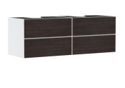 Тумба під раковину підвісна Hansgrohe Xevolos E 157х55,5 см матовий білий/темний дуб 54199730