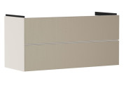 Тумба под раковину подвесная Hansgrohe Xevolos E 118х47,5 см песочно-бежевый матовый/узорчатая бронза 54185390