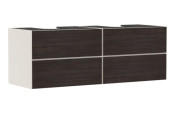 Тумба під раковину підвісна Hansgrohe Xevolos E 157х55,5 см піщано-бежевий матовий/темний дуб 54200730