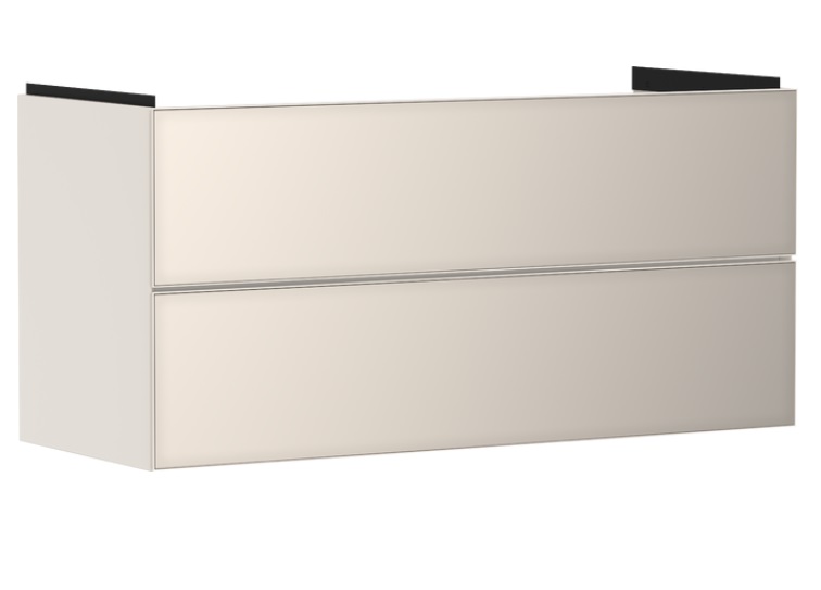 Тумба під раковину підвісна Hansgrohe Xevolos E 118х47,5 см пісочно-бежевий матовий/пісочно-бежевий 54185790