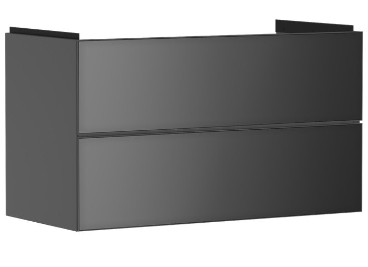 Тумба под раковину подвесная Hansgrohe Xevolos E 98х47,5 см сланцево-серый матовый/сланцево-серый 54183770