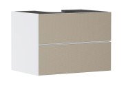 Тумба под раковину подвесная Hansgrohe Xevolos E 78х55,5 см матовый белый/узорчатая бронза 54187390