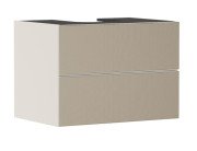 Тумба под раковину подвесная Hansgrohe Xevolos E 78х55,5 см песочно-бежевый матовый/узорчатая бронза 54188390