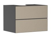 Тумба под раковину подвесная Hansgrohe Xevolos E 78х55,5 см сланцево-серый матовый/узорчатая бронза 54189390