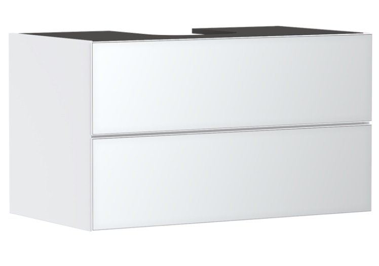 Тумба под раковину подвесная Hansgrohe Xevolos E 98х55,5 см матовый белый/белый 54190320