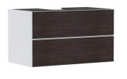 Тумба под раковину подвесная Hansgrohe Xevolos E 98х55,5 см матовый белый/темный дуб 54190730
