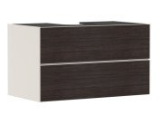 Тумба под раковину подвесная Hansgrohe Xevolos E 98х55,5 см песочно-бежевый матовый/темный дуб 54191730