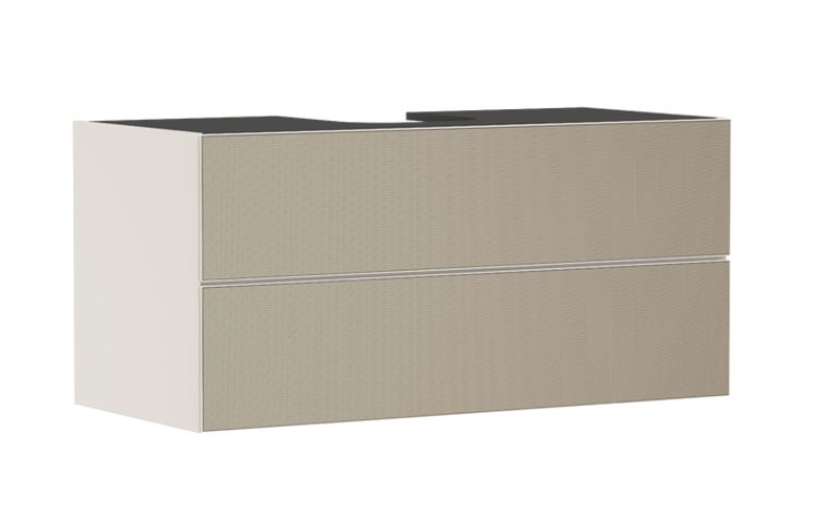 Тумба під раковину підвісна Hansgrohe Xevolos E 118х55,5 см пісочно-бежевий матовий/візерувата бронза 54194390