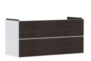 Тумба под раковину подвесная Hansgrohe Xevolos E 118х47,5 см матовый белый/темный дуб 54184730