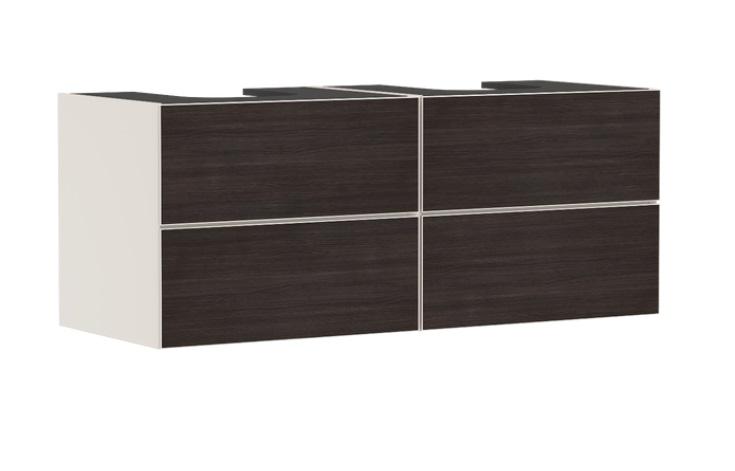 Тумба под раковину подвесная Hansgrohe Xevolos E 137х55,5 см песочно-бежевый матовый/темный дуб 54197730