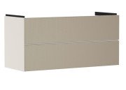 Тумба под раковину подвесная Hansgrohe Xevolos E 118х47,5 см песочно-бежевый матовый/узорчатая бронза 54185390