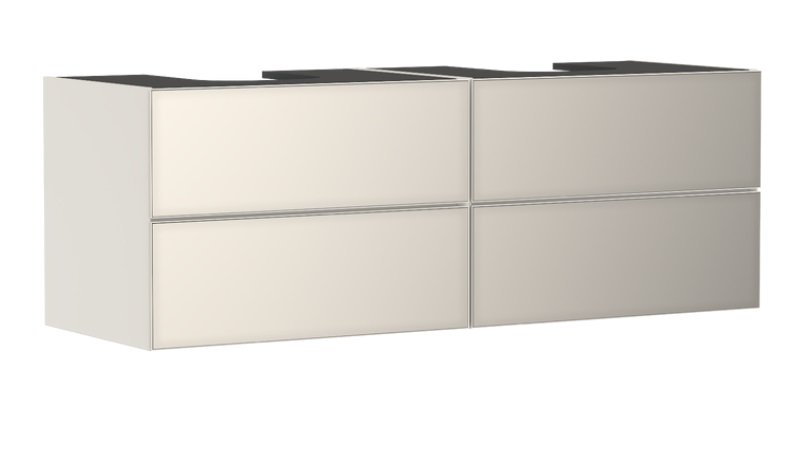 Тумба под раковину подвесная Hansgrohe Xevolos E 157х55,5 см песочно-бежевый матовый/песочно-бежевый 54200790