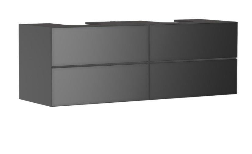 Тумба під раковину підвісна Hansgrohe Xevolos E 157х55,5 см сланцево-сірий матовий/сланцево-сірий 54201770