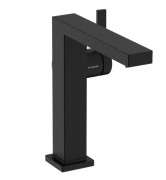 Смеситель для раковины Hansgrohe Tecturis E CoolStart с донным клапаном черный матовый 73042670