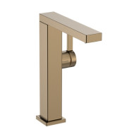 Смеситель для раковины Hansgrohe Tecturis E CoolStart с донным клапаном бронза 73063140