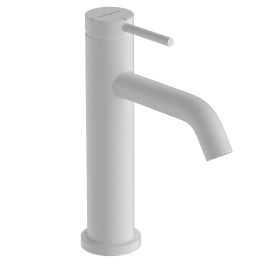 Змішувач для раковини Hansgrohe Tecturis S CoolStart одноважільний білий матовий 73317700