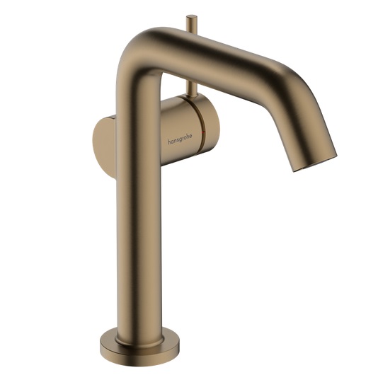 Змішувач для раковини Hansgrohe Tecturis S CoolStart із донним клапаном бронза 73342140