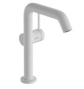 Смеситель для раковины Hansgrohe Tecturis S CoolStart с донным клапаном белый матовый 73364700