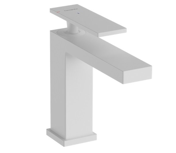 Смеситель для раковины Hansgrohe Tecturis E CoolStart однорычажный белый матовый 73016700