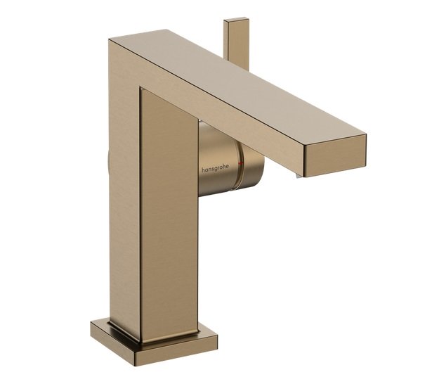 Змішувач для раковини Hansgrohe Tecturis E CoolStart із донним клапаном бронза 73024140