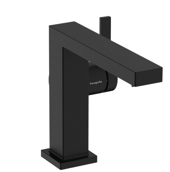 Змішувач для раковини Hansgrohe Tecturis E CoolStart із донним клапаном чорний матовий 73024670