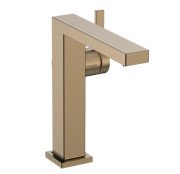 Змішувач для раковини Hansgrohe Tecturis E CoolStart із донним клапаном бронза 73042140
