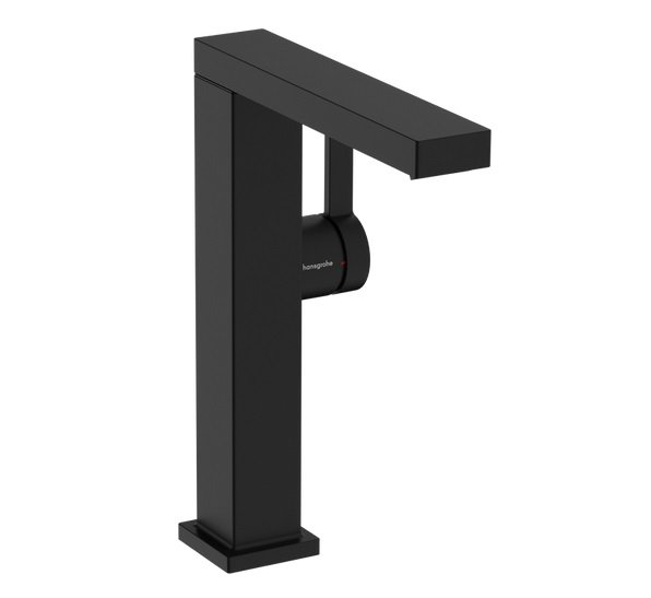 Смеситель для раковины Hansgrohe Tecturis E CoolStart с донным клапаном черный матовый 73063670