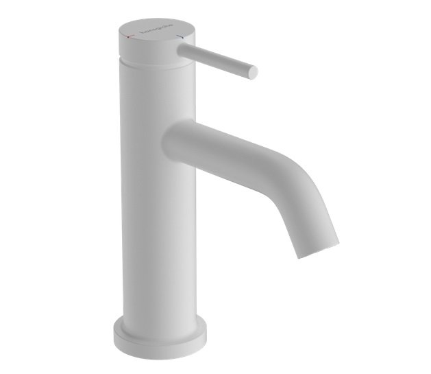 Смеситель для раковины Hansgrohe Tecturis S CoolStart с донным клапаном белый матовый 73305700