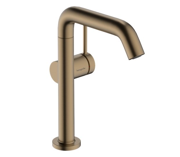 Смеситель для раковины Hansgrohe Tecturis S CoolStart с донным клапаном бронза 73364140