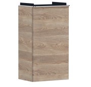 Тумба под раковину подвесная Hansgrohe Xelu Q 34х26,5 см петли слева МДФ натуральный дуб ручка хром 54013000