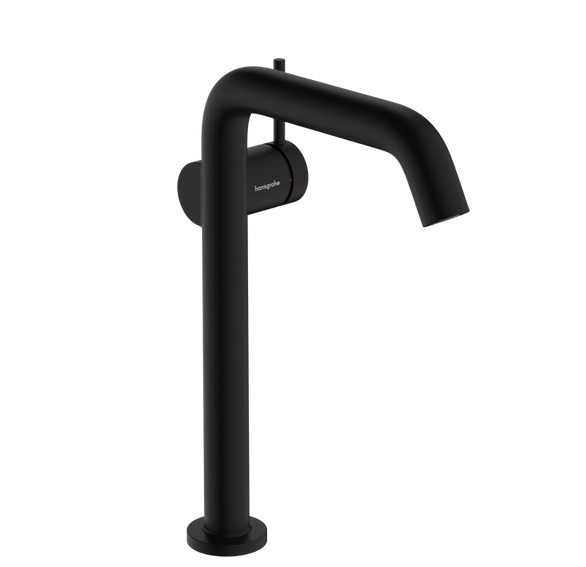 Смеситель для раковины Hansgrohe Tecturis S CoolStart с донным клапаном черный матовый 73373670