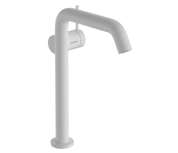 Смеситель для раковины Hansgrohe Tecturis S CoolStart с донным клапаном белый матовый 73373700