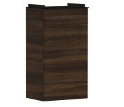 Тумба под раковину подвесная Hansgrohe Xelu Q 34х26,5 см петли слева МДФ темный орех ручка матовый черный 54014670