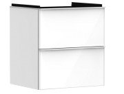 Тумба під раковину підвісна Hansgrohe Xelu Q 58х47,5 см МДФ білий глянсовий ручка матовий білий 54023700