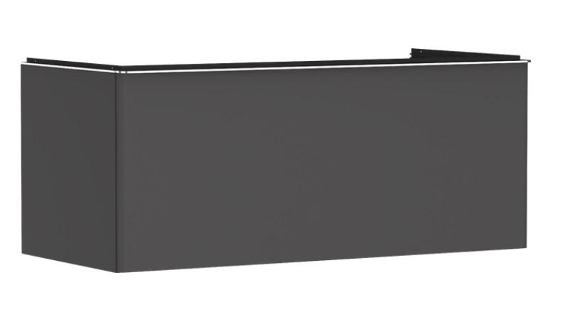 Тумба під раковину підвісна Hansgrohe Xelu Q 118х55 см МДФ сірий матовий ручка хром 54063000