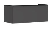 Тумба під раковину підвісна Hansgrohe Xelu Q 118х55 см МДФ сірий матовий ручка чорний матовий 54063670
