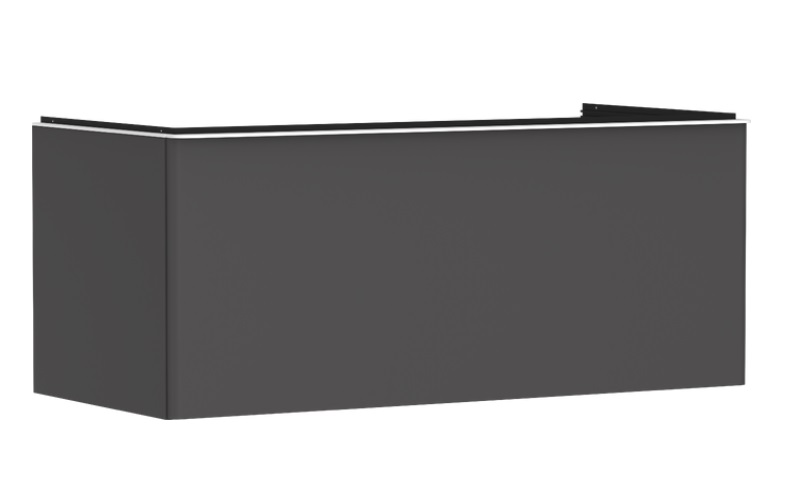 Тумба під раковину підвісна Hansgrohe Xelu Q 118х55 см МДФ сірий матовий білий матовий 54063700