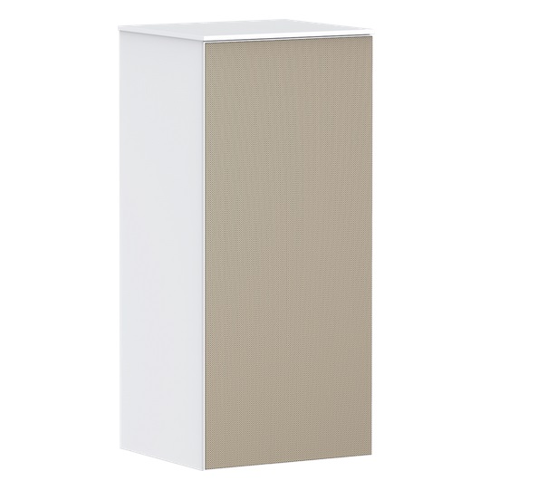 Напівпенал для ванної підвісної Hansgrohe Xevolos E 40,5х37 см петлі зліва матовий білий/візерункова бронза 54212390