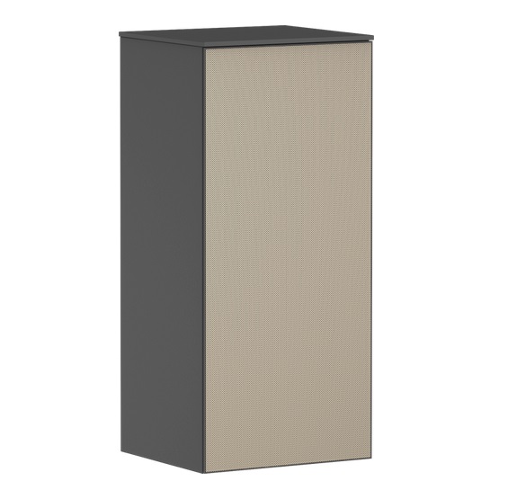 Напівпенал для ванної Hansgrohe Xevolos E 40,5х37 см петлі зліва сланцево-сірий матовий/візерункова бронза 54214390