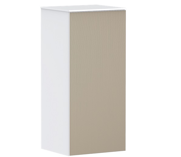 Напівпенал для ванної підвісної Hansgrohe Xevolos E 40,5х37 см петлі праворуч матовий білий/візерункова бронза 54215390