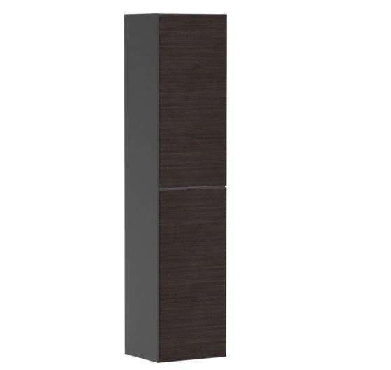 Пенал для ванної Hansgrohe Xevolos E 40х37х176 см петлі зліва сланцево-сірий матовий/темний дуб 54220730