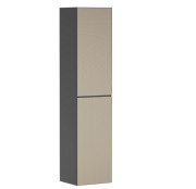 Пенал для ванної Hansgrohe Xevolos E 40х37х176 см петлі праворуч сланцево-сірий матовий/візерункова бронза 54223390